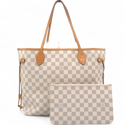 Louis-vuitton Damier Azur Neverfull MM