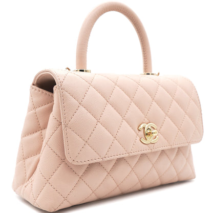 Caviar Leather Small Coco Top Handle Bag