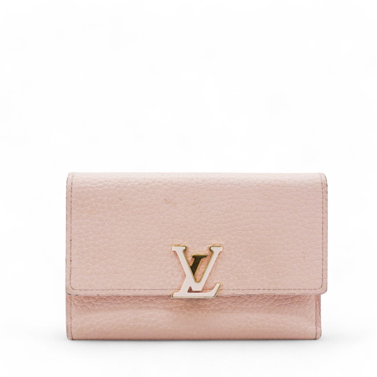 Louis-vuitton Capucines Compact Wallet Pink