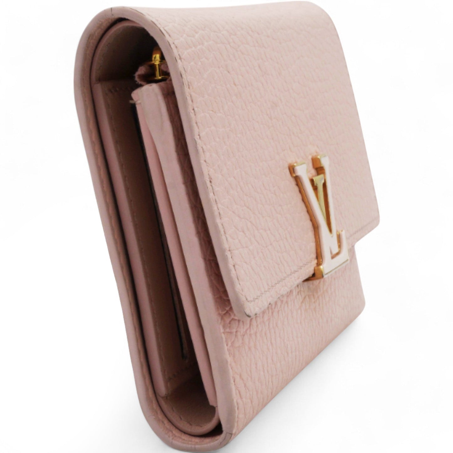 Louis-vuitton Capucines Compact Wallet Pink