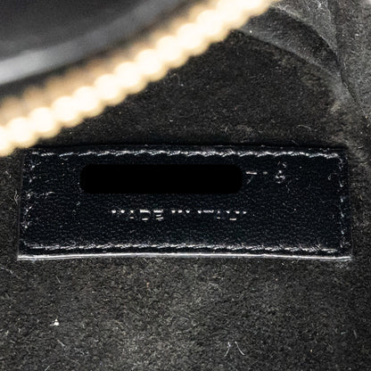 Saint Laurent/YSL Love Heart Clutch Lambskin Black GHW