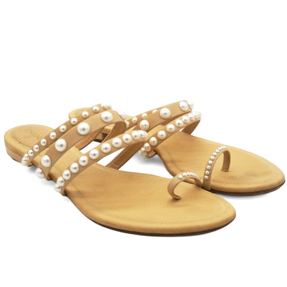 Lambskin Pearl Sandals 39