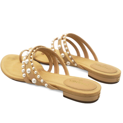 Lambskin Pearl Sandals 39