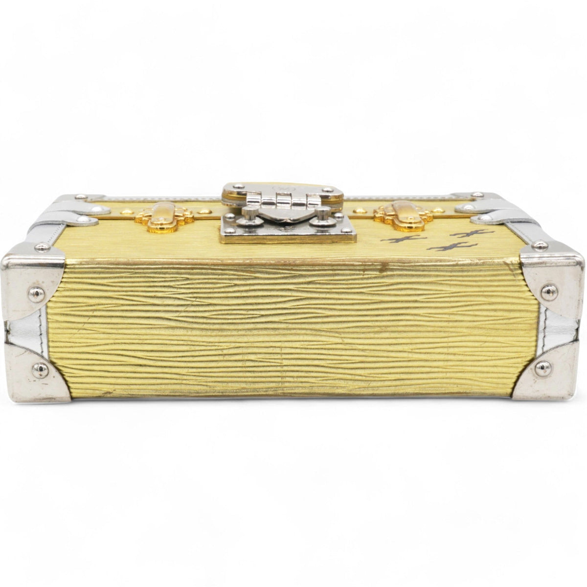 Louis-vuitton Metallic Epi Petite Malle Gold