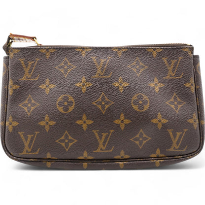 Louis-vuitton Monogram Pochette Accessories Brown