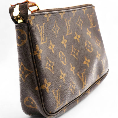 Louis-vuitton Monogram Pochette Accessories Brown