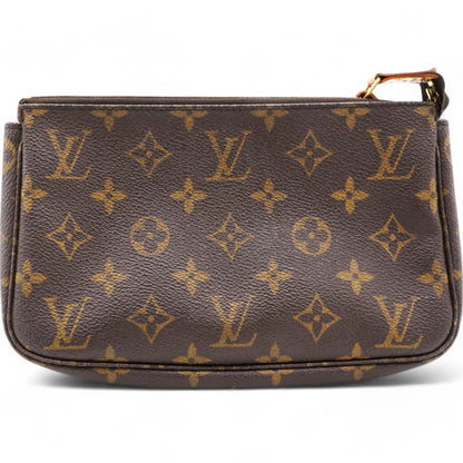 Louis-vuitton Monogram Pochette Accessories Brown