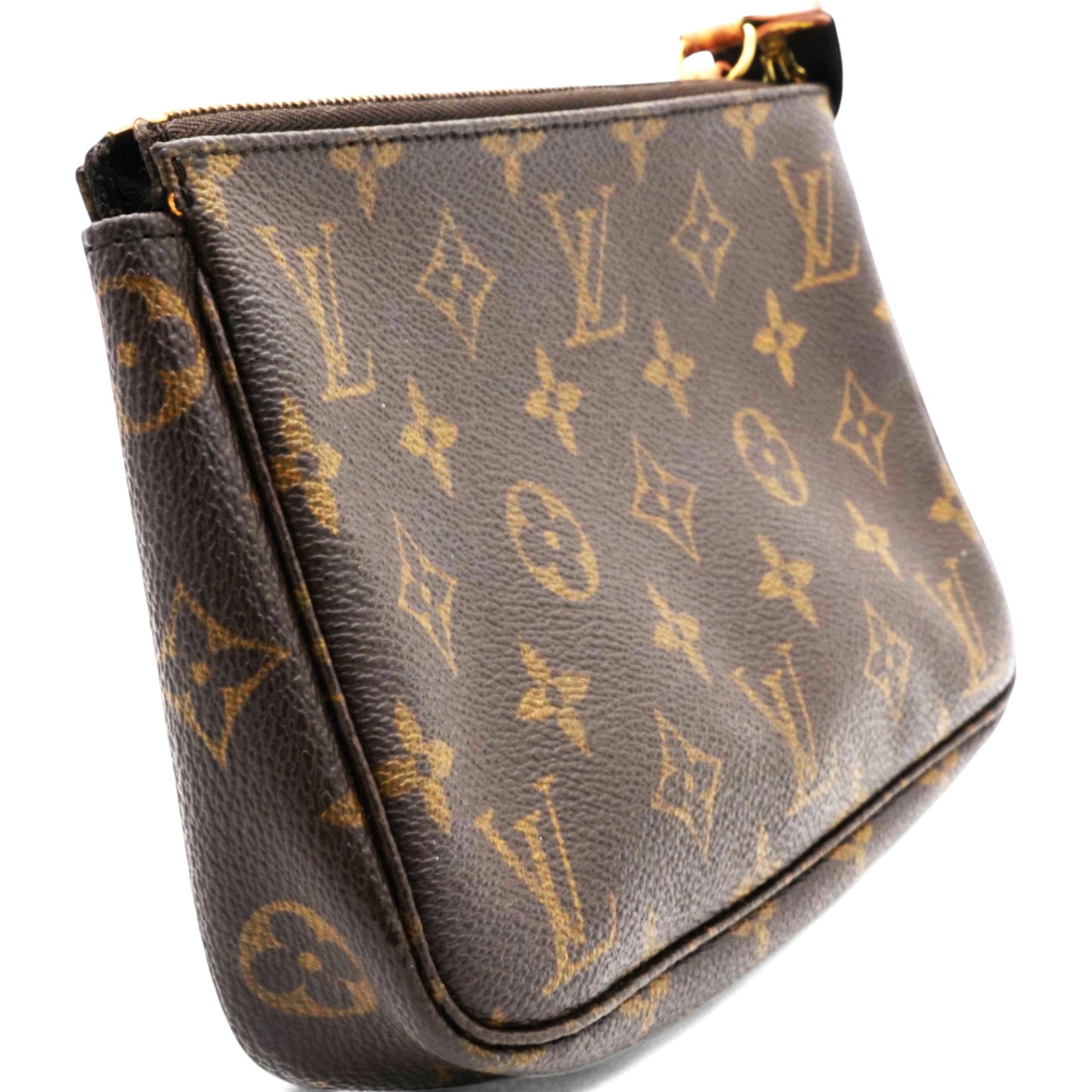 Louis-vuitton Monogram Pochette Accessories Brown
