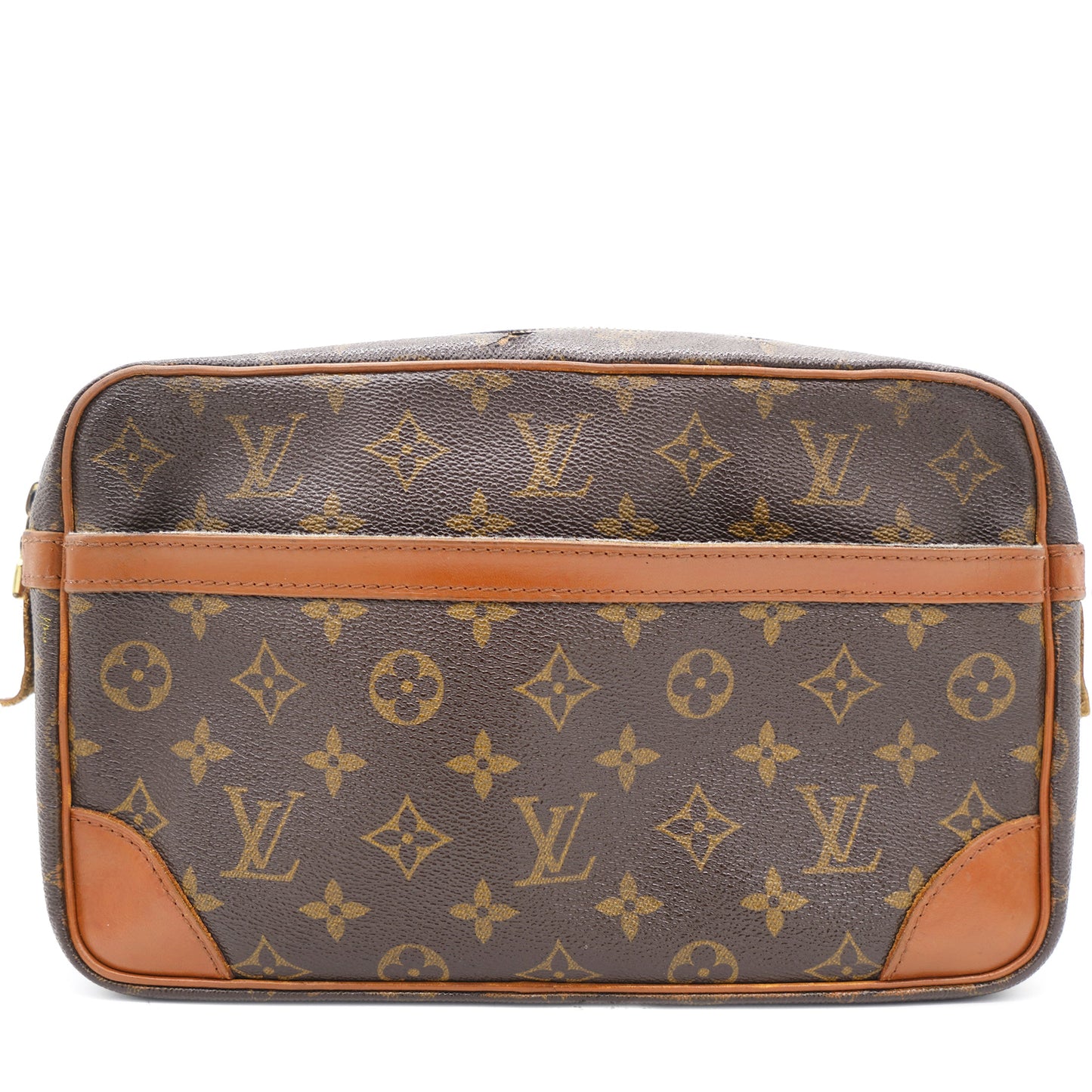 Louis-vuitton Monogram Compiegne 28 Leather Clutch Bag