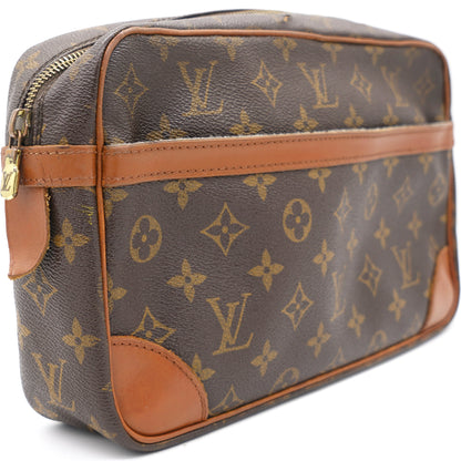 Louis-vuitton Monogram Compiegne 28 Leather Clutch Bag