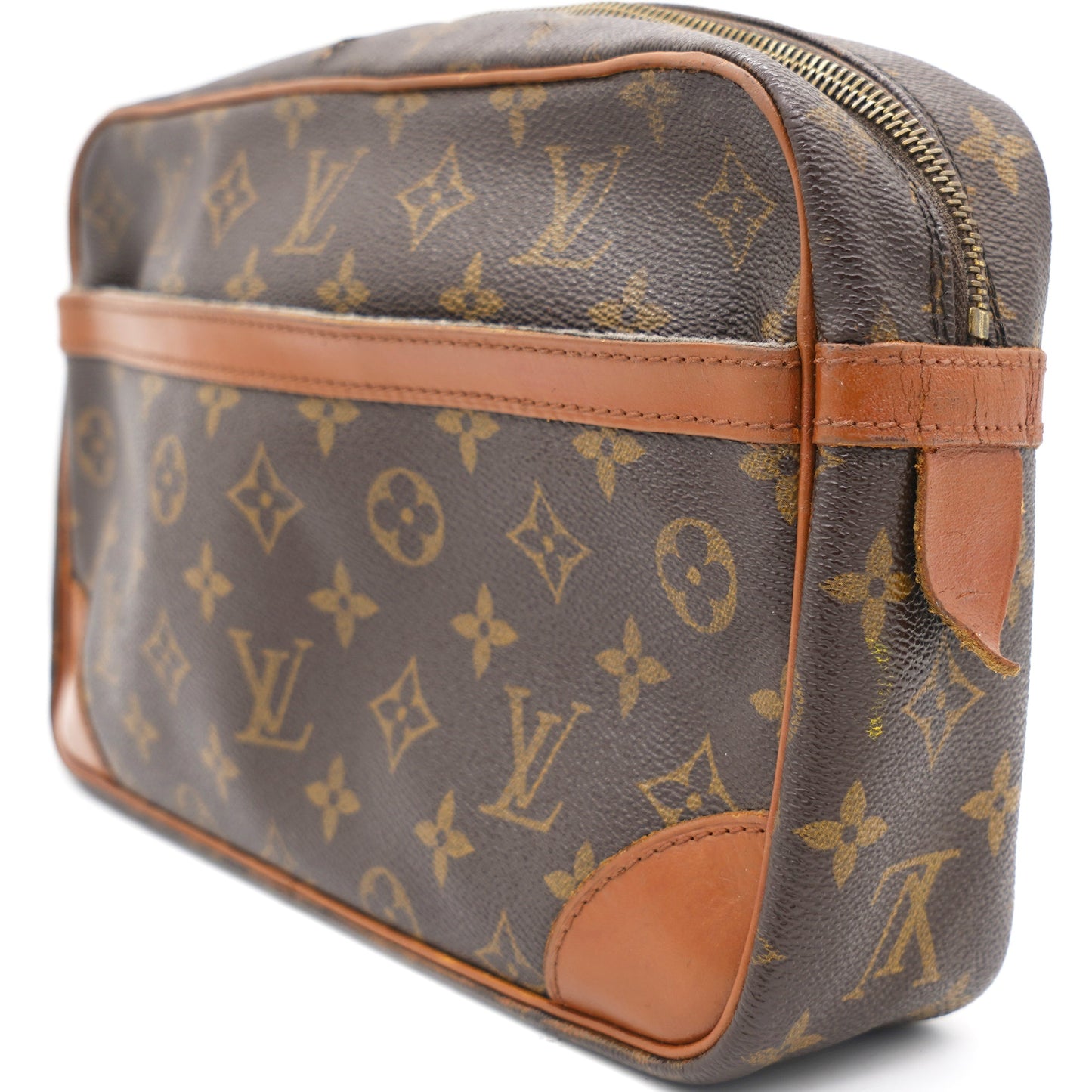 Louis-vuitton Monogram Compiegne 28 Leather Clutch Bag