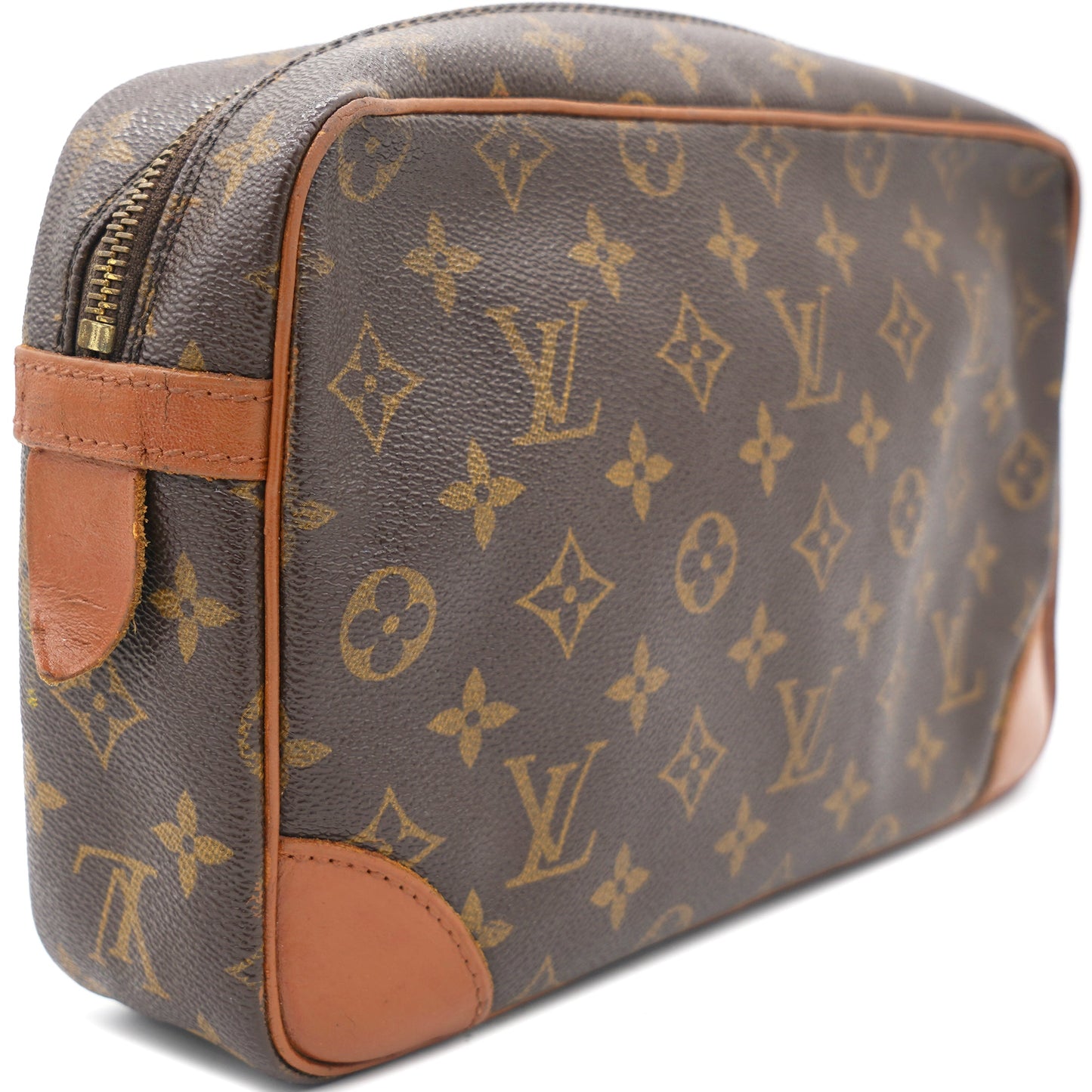 Louis-vuitton Monogram Compiegne 28 Leather Clutch Bag