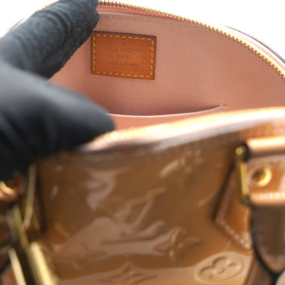 Louis-vuitton Rose Velours Monogram Vernis Alma BB Bag