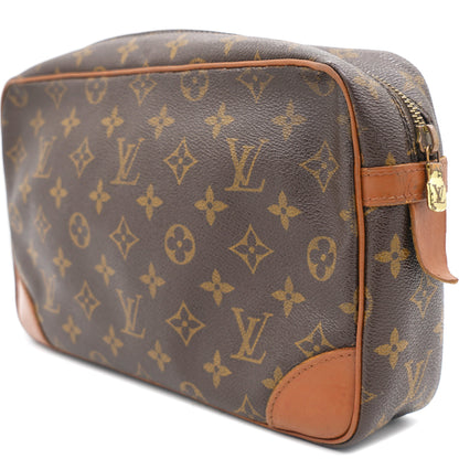 Louis-vuitton Monogram Compiegne 28 Leather Clutch Bag