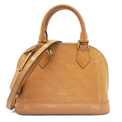 Louis-vuitton Rose Velours Monogram Vernis Alma BB Bag