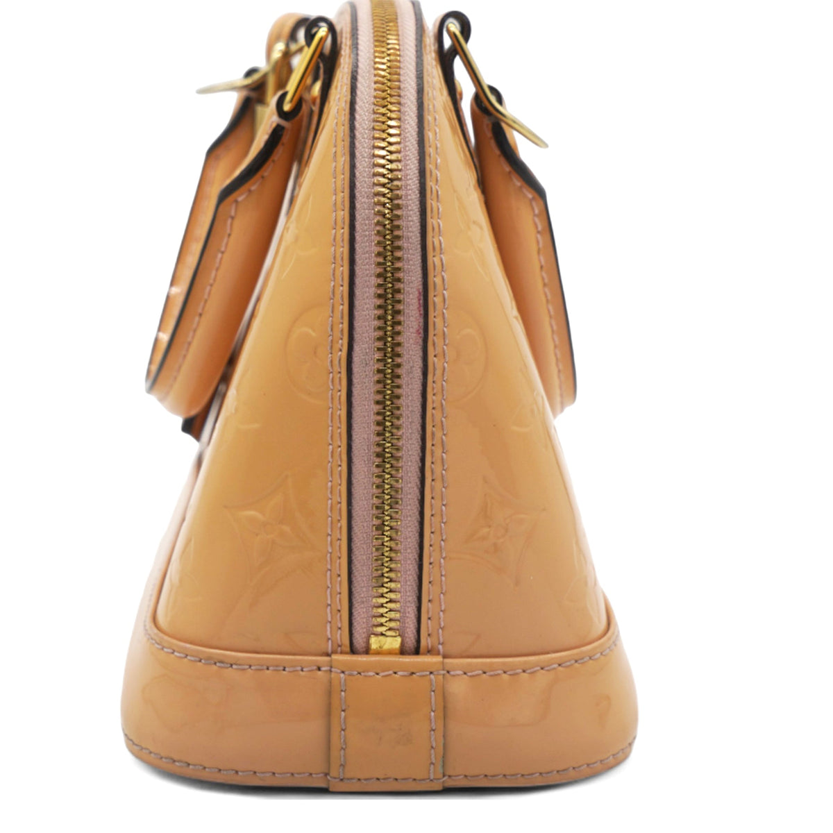 Louis-vuitton Rose Velours Monogram Vernis Alma BB Bag