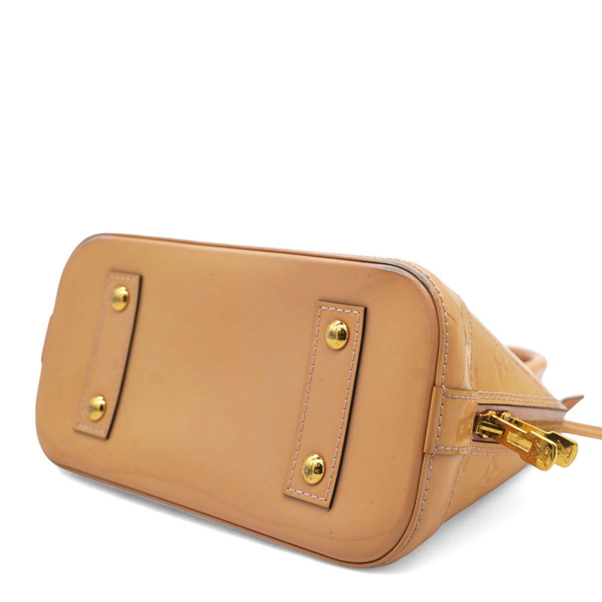 Louis-vuitton Rose Velours Monogram Vernis Alma BB Bag