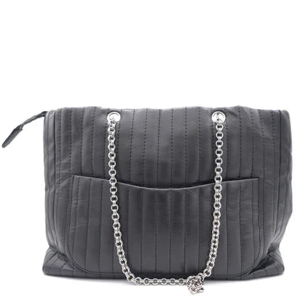 Vertical Quilted Mademoiselle Tote