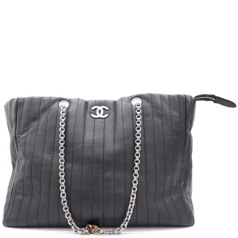 Vertical Quilted Mademoiselle Tote