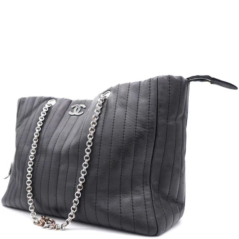 Vertical Quilted Mademoiselle Tote