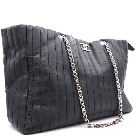 Vertical Quilted Mademoiselle Tote