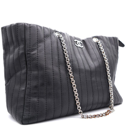 Vertical Quilted Mademoiselle Tote