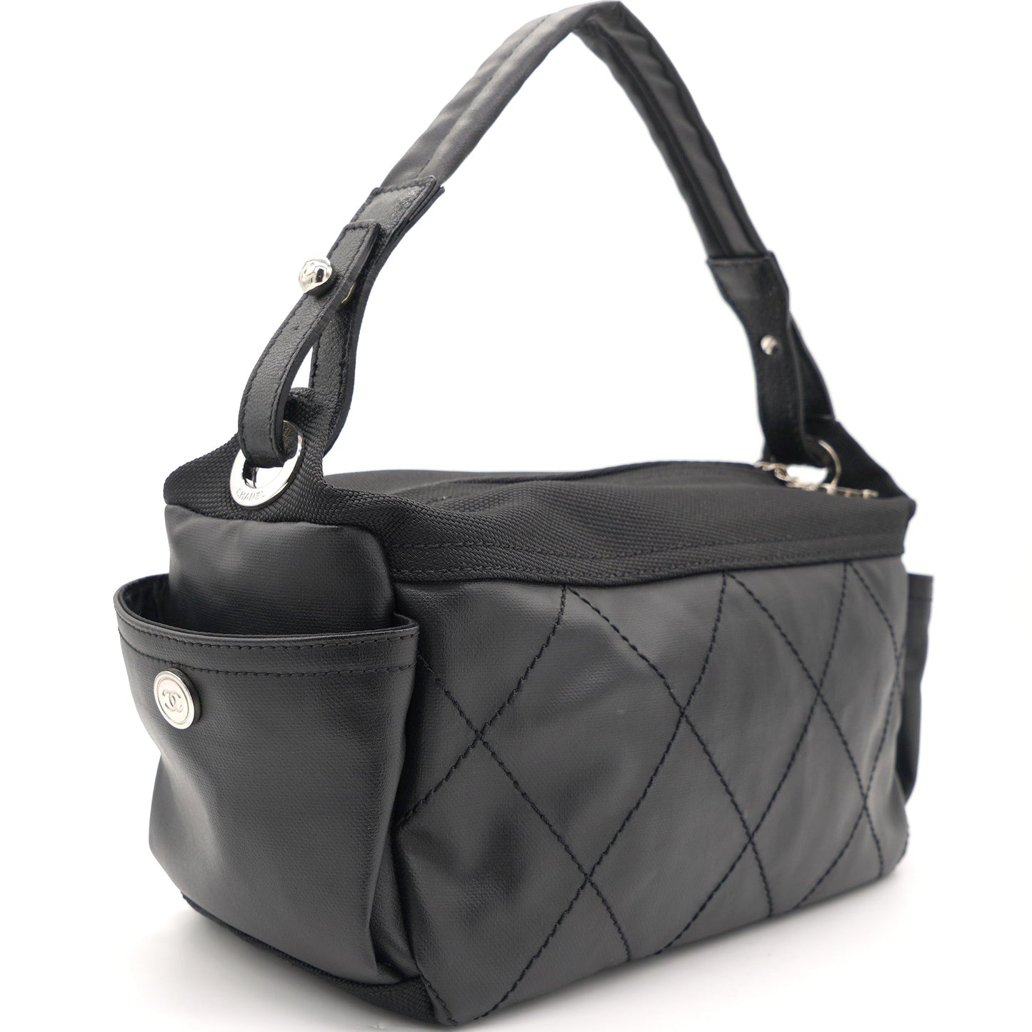 Black Canvas Paris-Biarritz Shoulder Bag