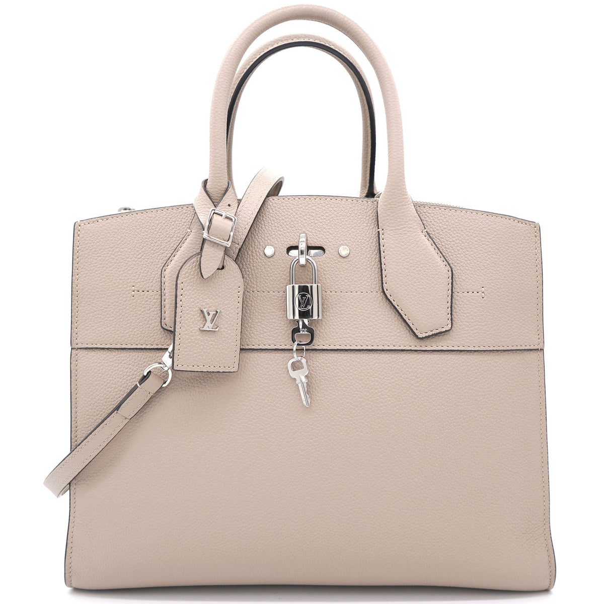 Louis-vuitton Galet Leather City Steamer MM Bag