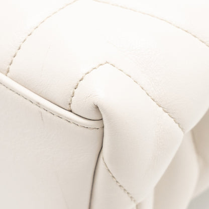 Saint Laurent/YSL Medium Lou Lou Bag Calfskin White SHW