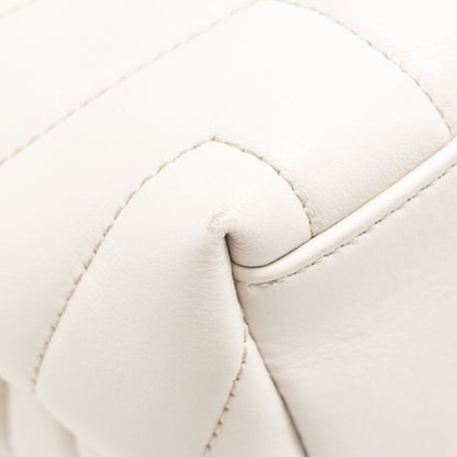 Saint Laurent/YSL Medium Lou Lou Bag Calfskin White SHW
