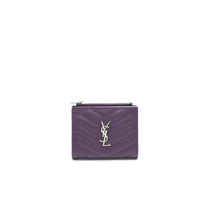 Saint Laurent Quilted Monogram Wallet