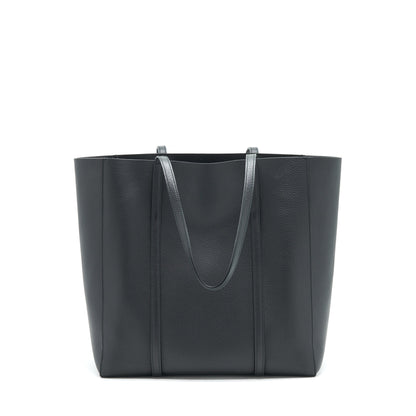 Balenciaga leather shopping Tote Bag Black