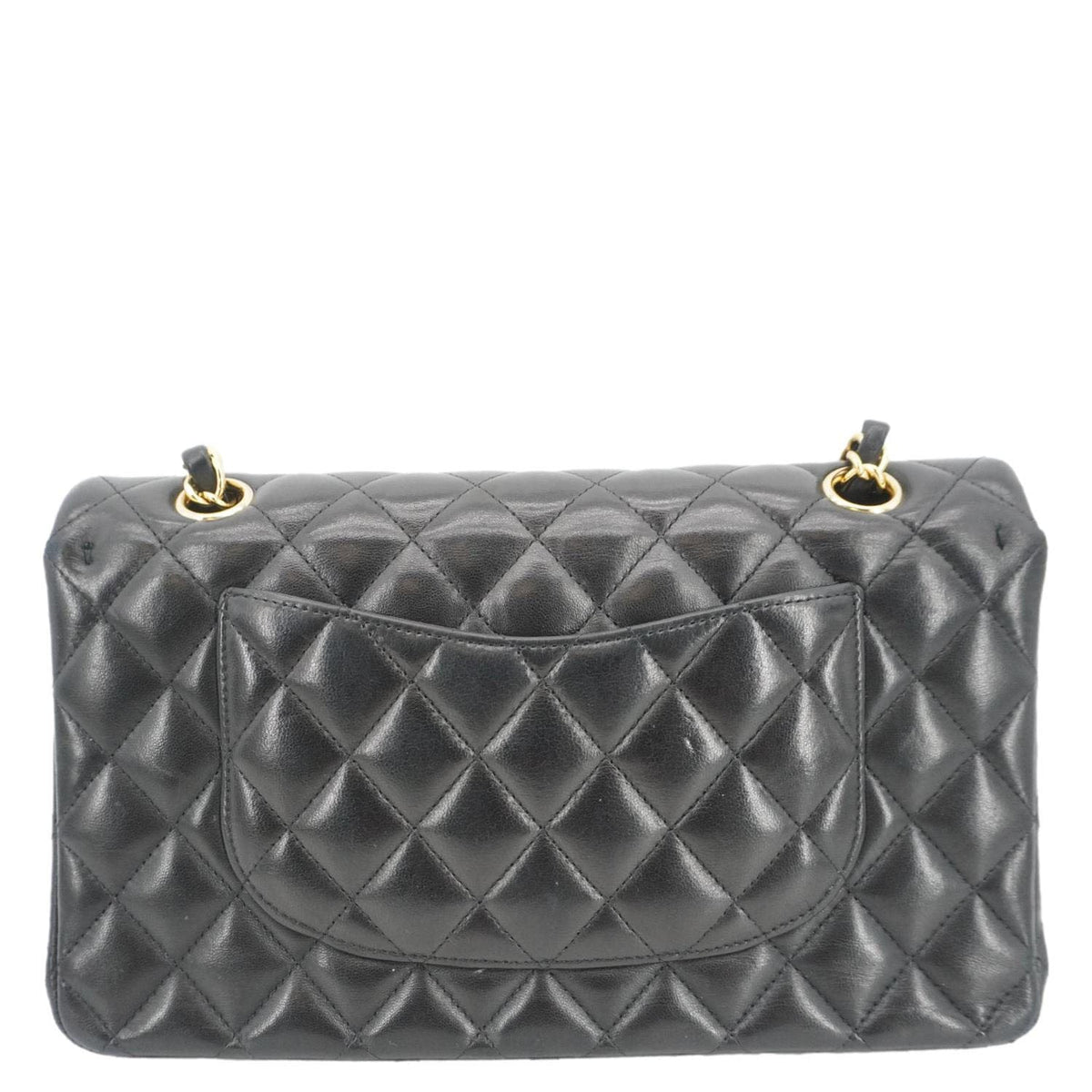 Chanel Classic Double Flap Quilted Leather Crossbody Bag Black