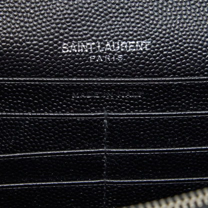 Saint Laurent/YSL Chain Wallet Crossbody Bag Grain Calfskin Black SHW