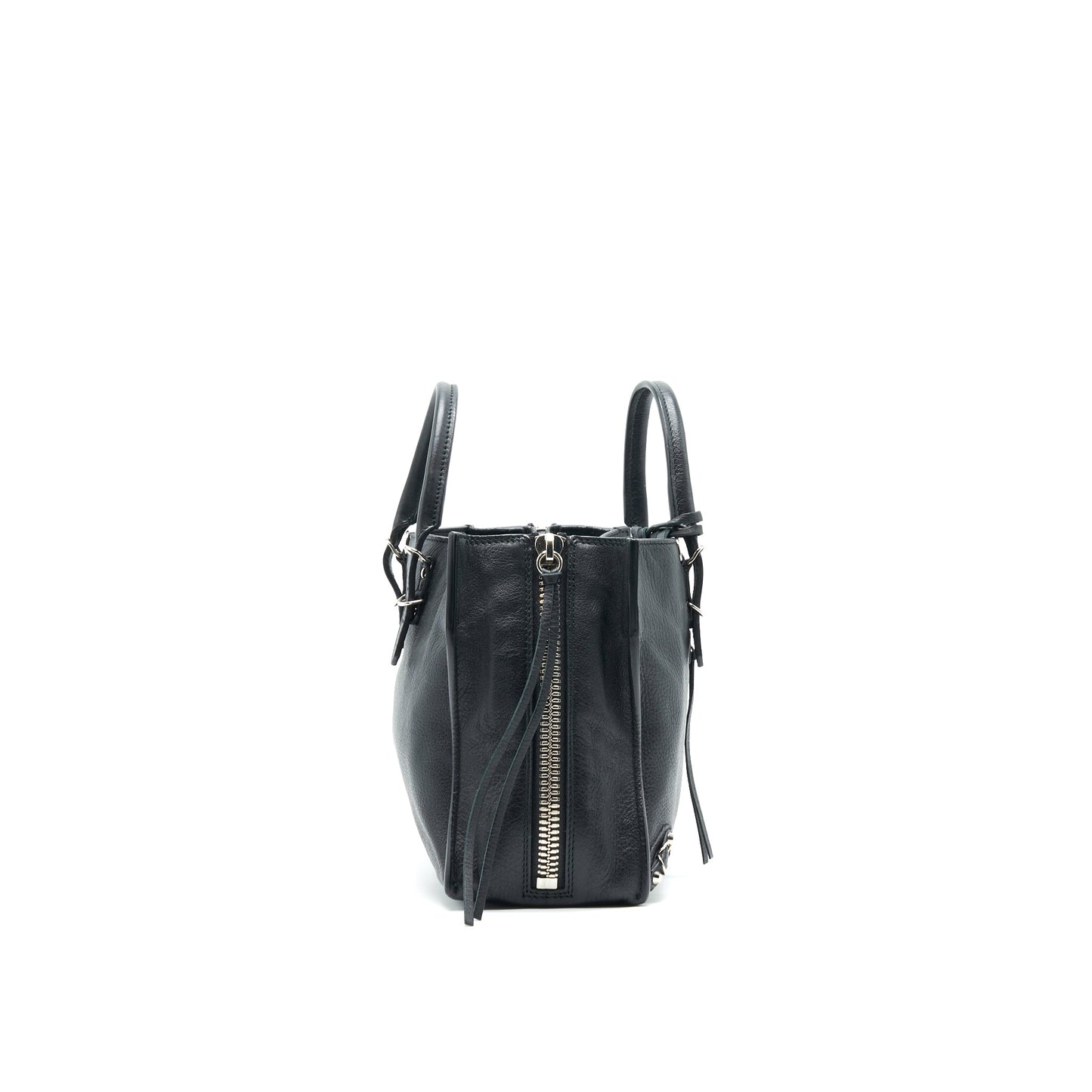 Balenciaga PAPIER A4 CLASSIC STUDS BAG LEATHER BLACK