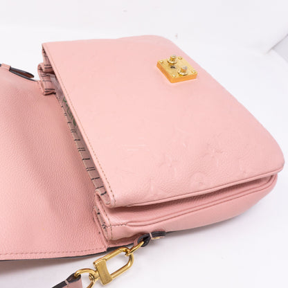 Louis-vuitton Pochette Metis Monogram Empreinte Rose Poudre