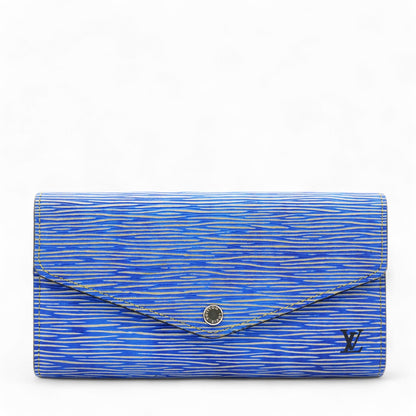Louis-vuitton Epi Sarah Wallet NM Denim Light