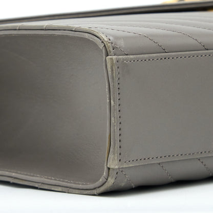 Saint Laurent Envelope Large Bag Calfskin Grey GHW