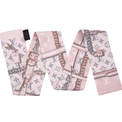 Louis-vuitton Silk Monogram Confidential Bandeau Light Pink