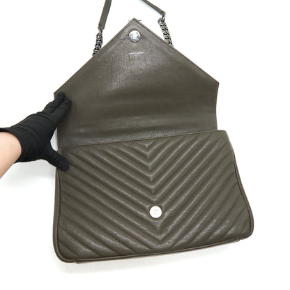 YSL COLLEGE LARGE SIZE OLIVE GREY COLOUR IN SHW