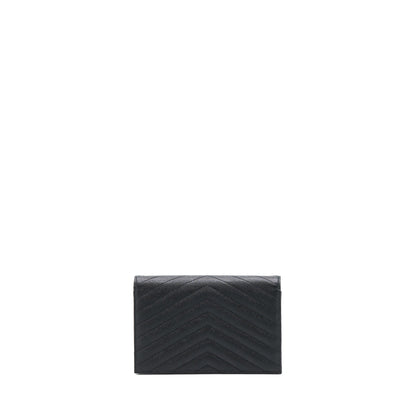 Saint Laurent/YSL Envelop Chain Wallet Black GHW