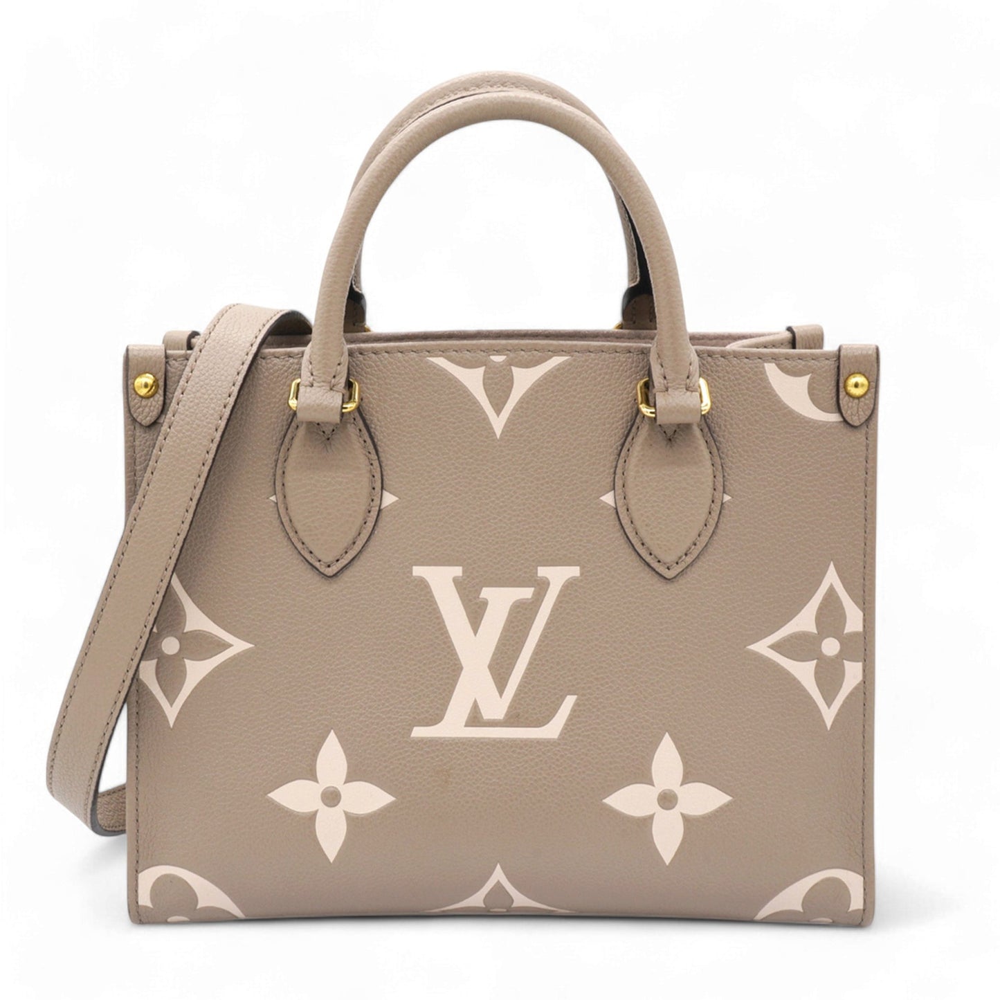 Louis-vuitton Empreinte Monogram Giant Onthego PM Tourterelle Creme Beige