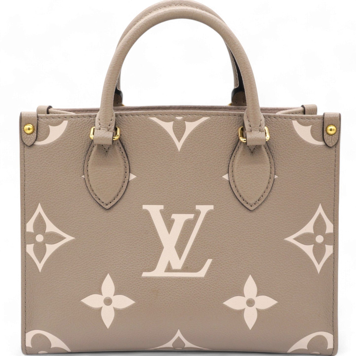 Louis-vuitton Empreinte Monogram Giant Onthego PM Tourterelle Creme Beige