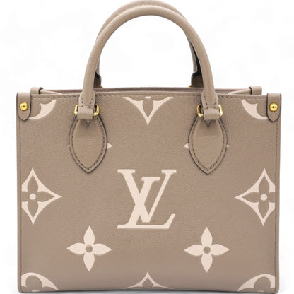 Louis-vuitton Empreinte Monogram Giant Onthego PM Tourterelle Creme Beige