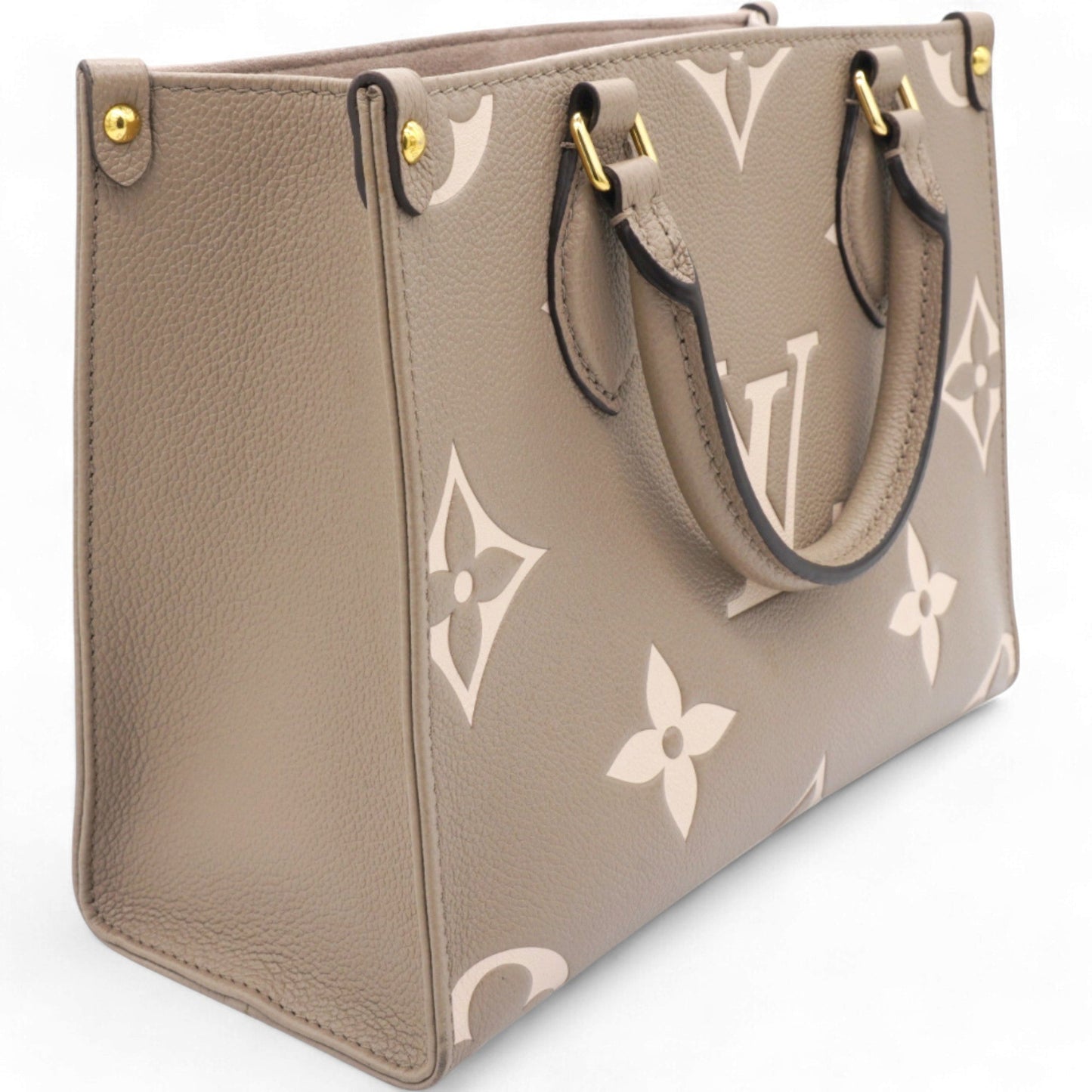 Louis-vuitton Empreinte Monogram Giant Onthego PM Tourterelle Creme Beige
