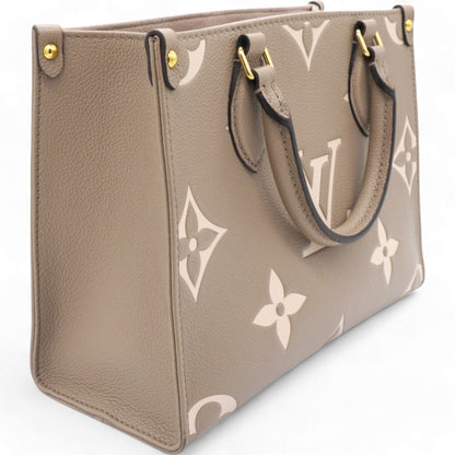 Louis-vuitton Empreinte Monogram Giant Onthego PM Tourterelle Creme Beige