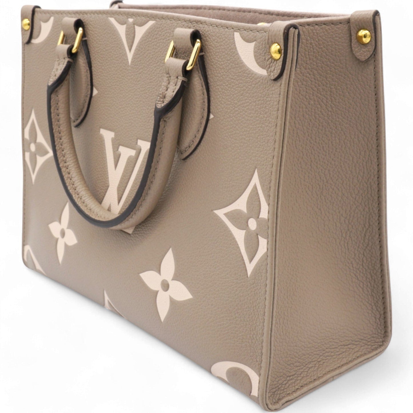 Louis-vuitton Empreinte Monogram Giant Onthego PM Tourterelle Creme Beige