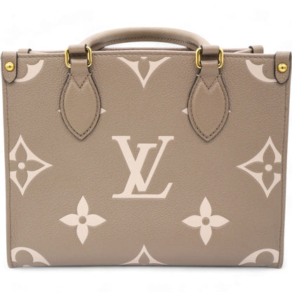 Louis-vuitton Empreinte Monogram Giant Onthego PM Tourterelle Creme Beige