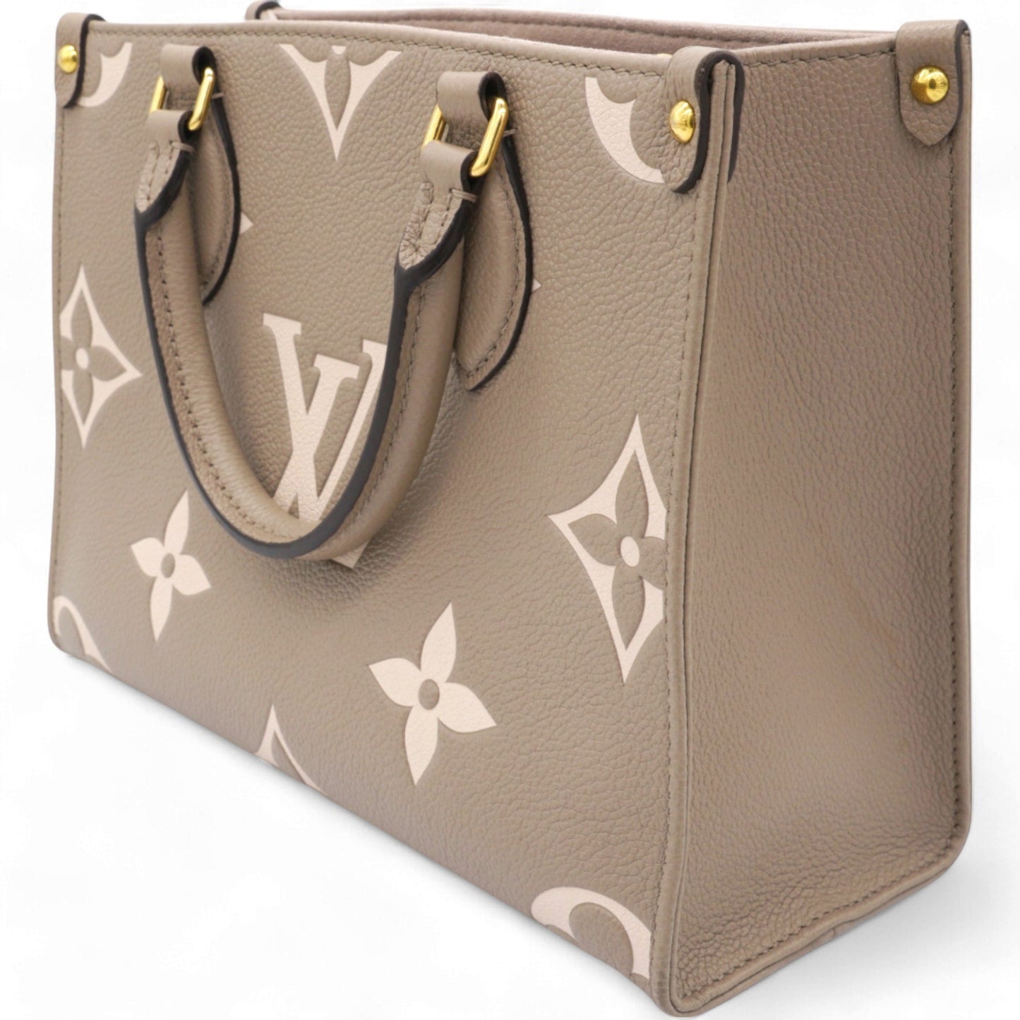 Louis-vuitton Empreinte Monogram Giant Onthego PM Tourterelle Creme Beige