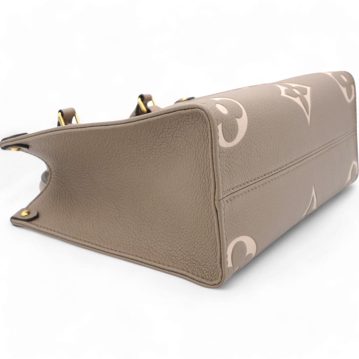 Louis-vuitton Empreinte Monogram Giant Onthego PM Tourterelle Creme Beige